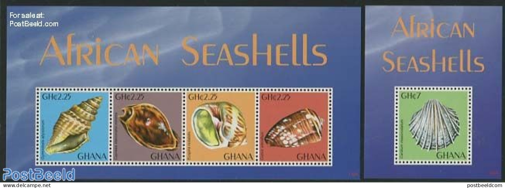 Ghana 2013 African Shells 2 S/s, Mint NH, Nature - Shells & Crustaceans - Meereswelt