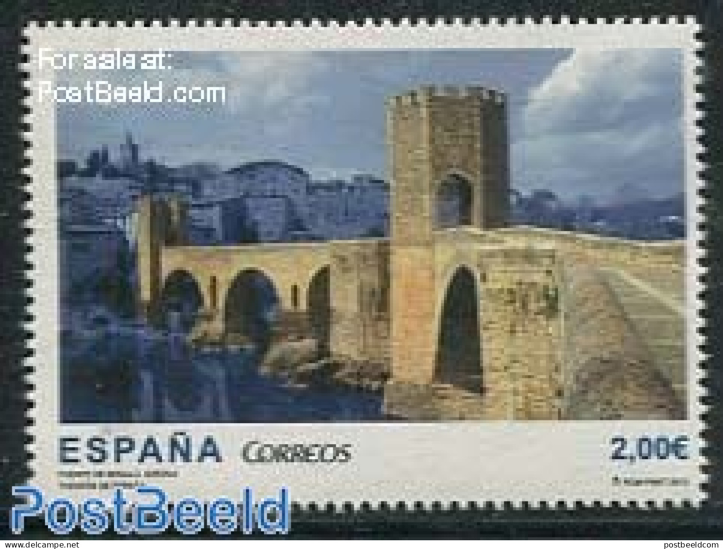 Spain 2013 Besalu Bridge, Gerona 1v, Mint NH, Art - Bridges And Tunnels - Nuovi
