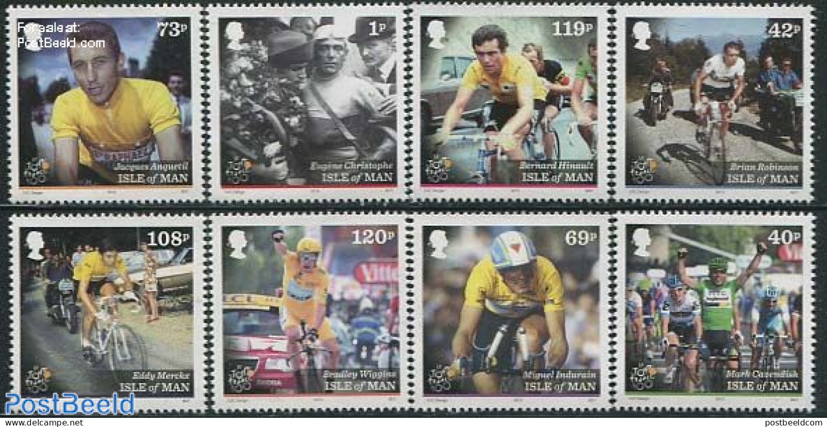 Isle Of Man 2013 Tour De France 8v, Mint NH, Sport - Transport - Cycling - Sport (other And Mixed) - Automobiles - Mot.. - Cycling