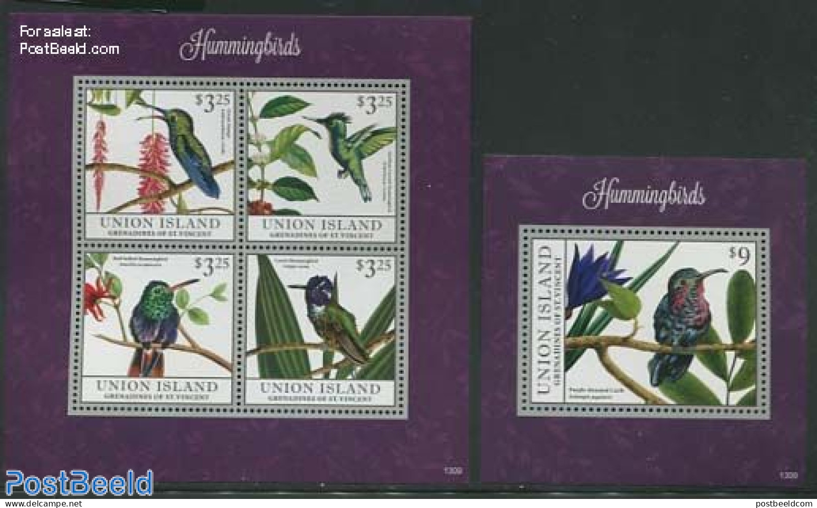 Saint Vincent & The Grenadines 2013 Hummingbirds 2 S/s, Mint NH, Nature - Birds - St.Vincent Y Las Granadinas