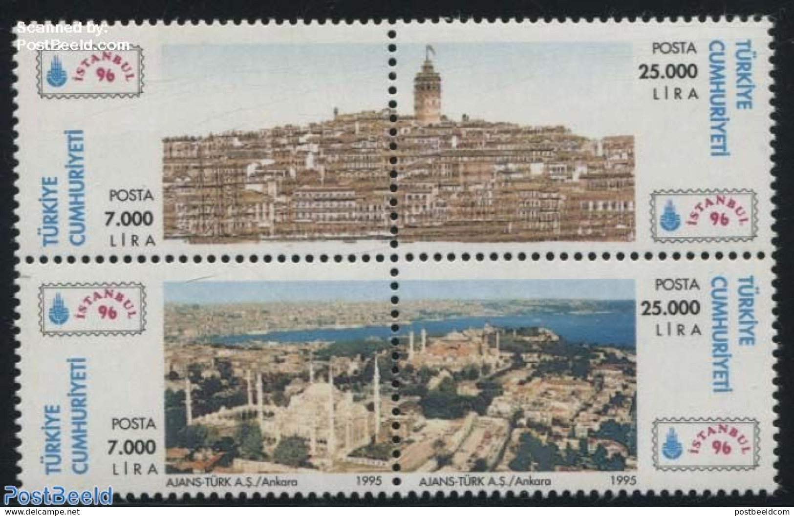Türkiye 1995 Istanbul 96 Stamp Exposition 4v [+], Mint NH, Religion - Religion - Philately - Otros & Sin Clasificación