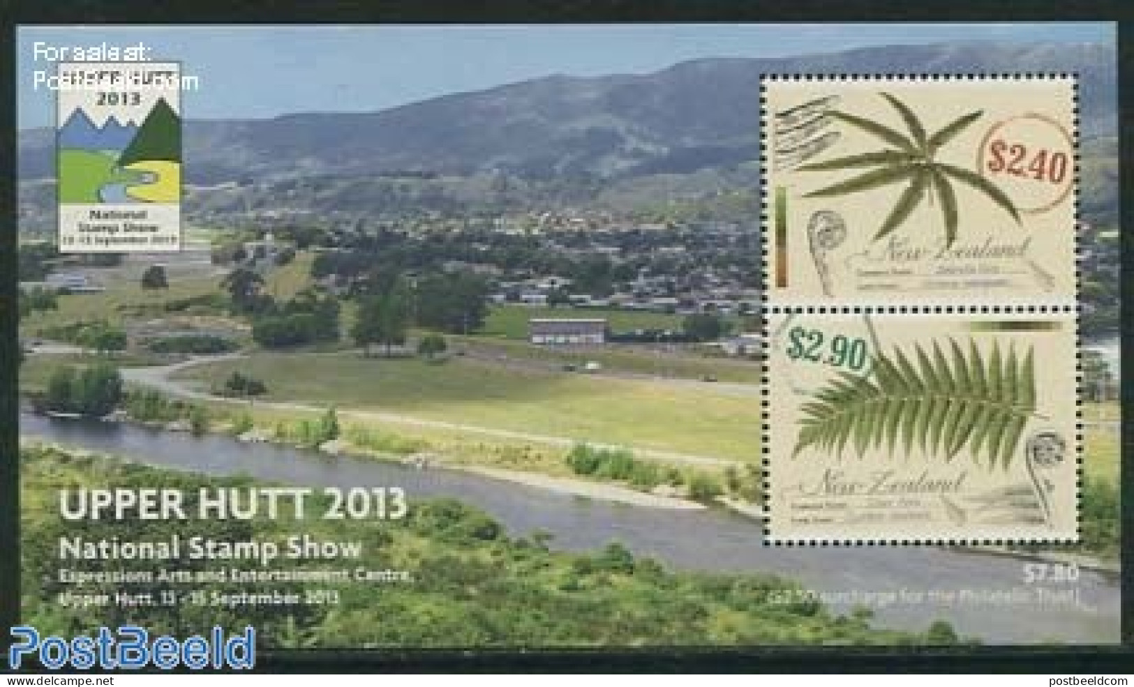 New Zealand 2013 Upper Hutt Stamp Show S/s, Mint NH, Nature - Flowers & Plants - Philately - Neufs