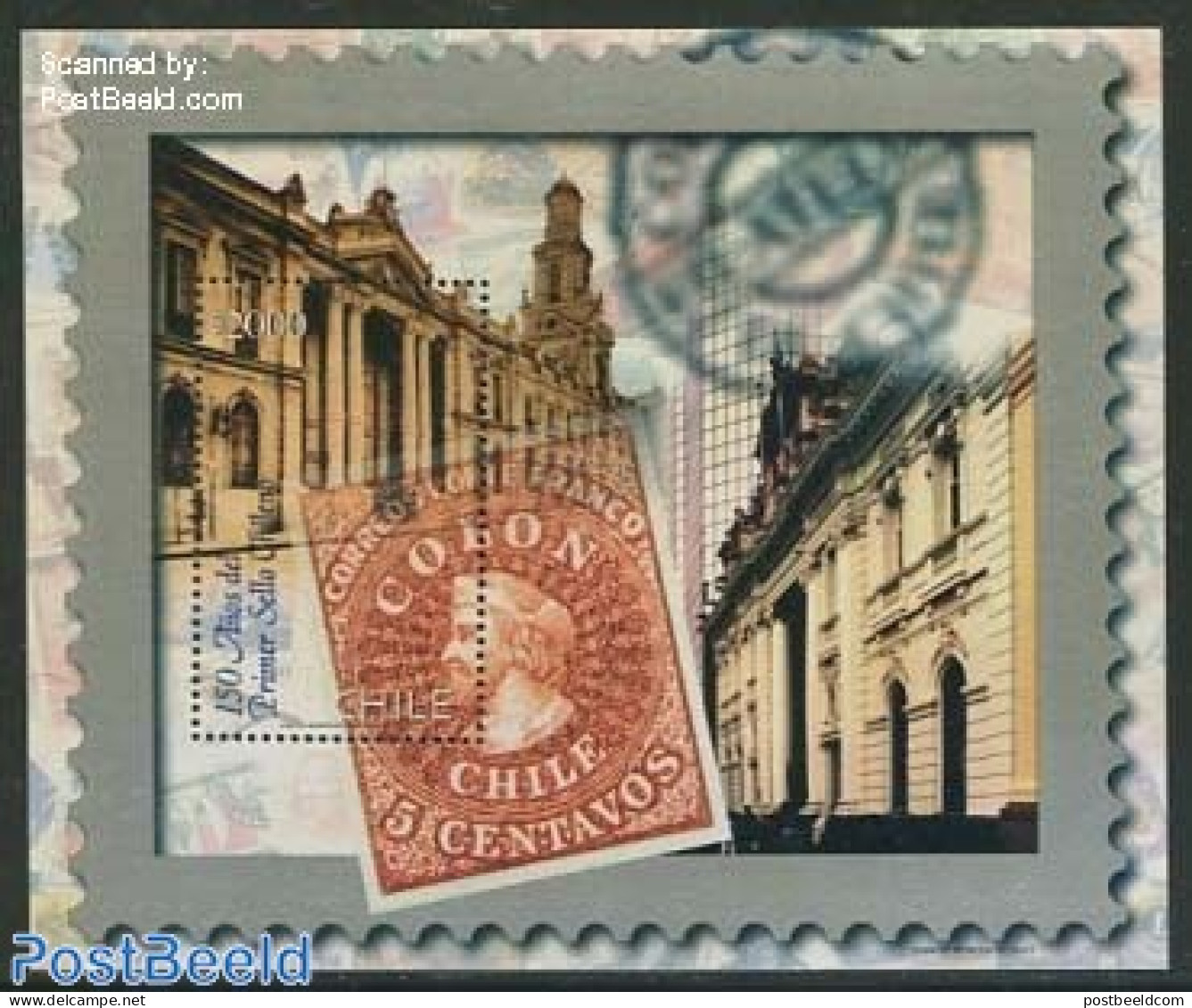 Chile 2003 150 Years Stamps S/s, Mint NH, Stamps On Stamps - Briefmarken Auf Briefmarken