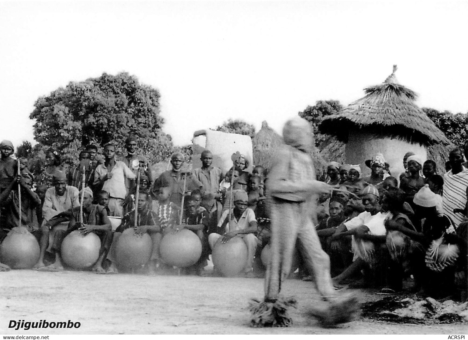 MALI  DJIGUIBOMBO Le Marcheur Village DOGON Fêtes Du 22 Septembre 1961   Ed Larmes De Fruits Sauvages Boite Bois 1 - Mali