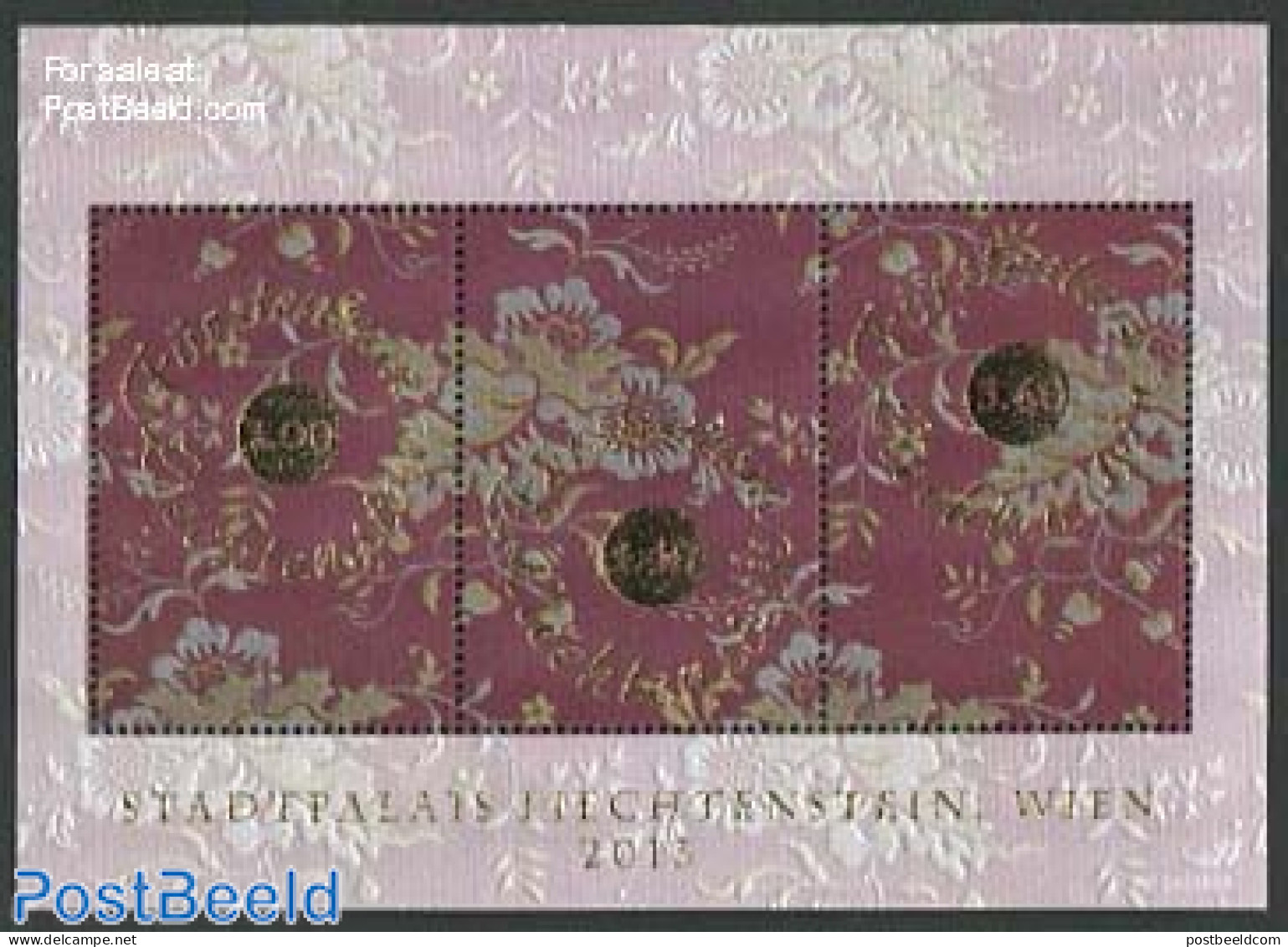 Liechtenstein 2013 City Palace S/s, Mint NH, Various - Other Material Than Paper - Unused Stamps