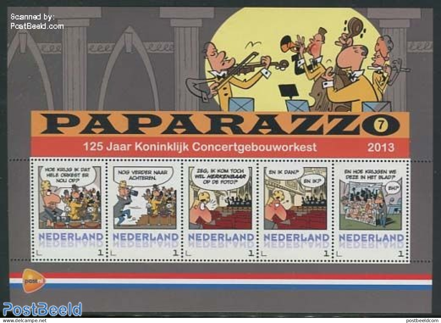 Netherlands - Personal Stamps TNT/PNL 2013 Pararazzo (7) 5v M/s, Mint NH, History - Newspapers & Journalism - Art - Co.. - Fumetti