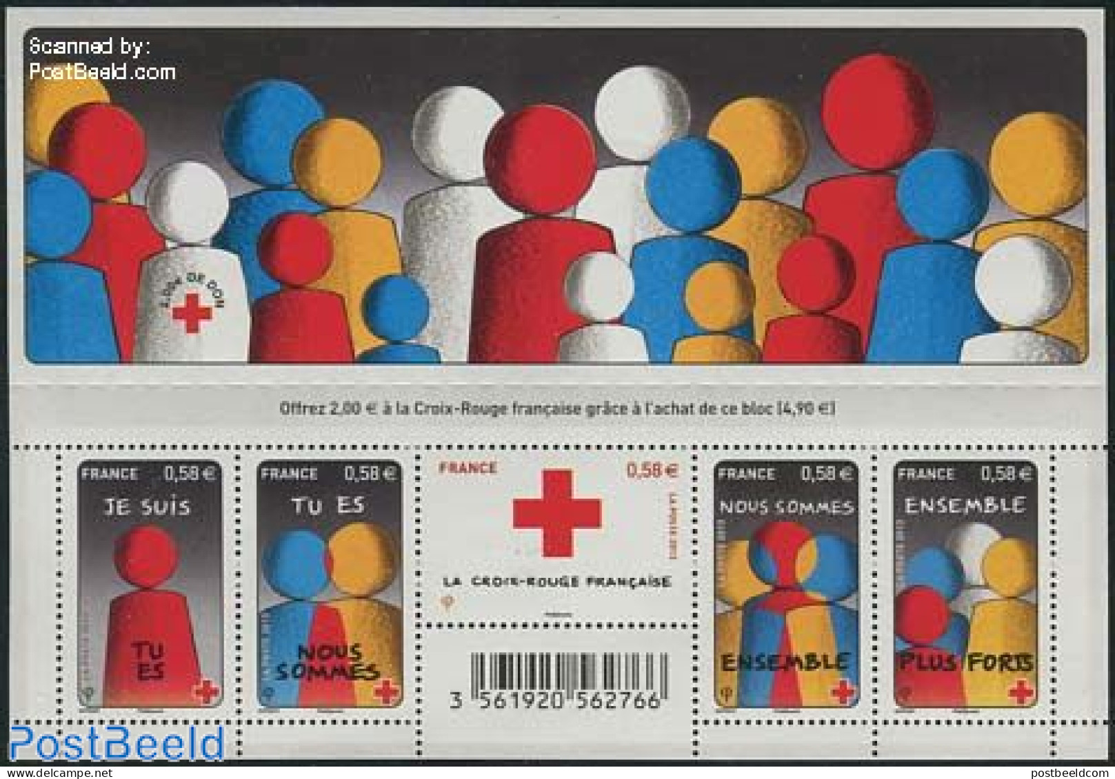 France 2013 Red Cross 5v M/s, Mint NH, Health - Red Cross - Neufs