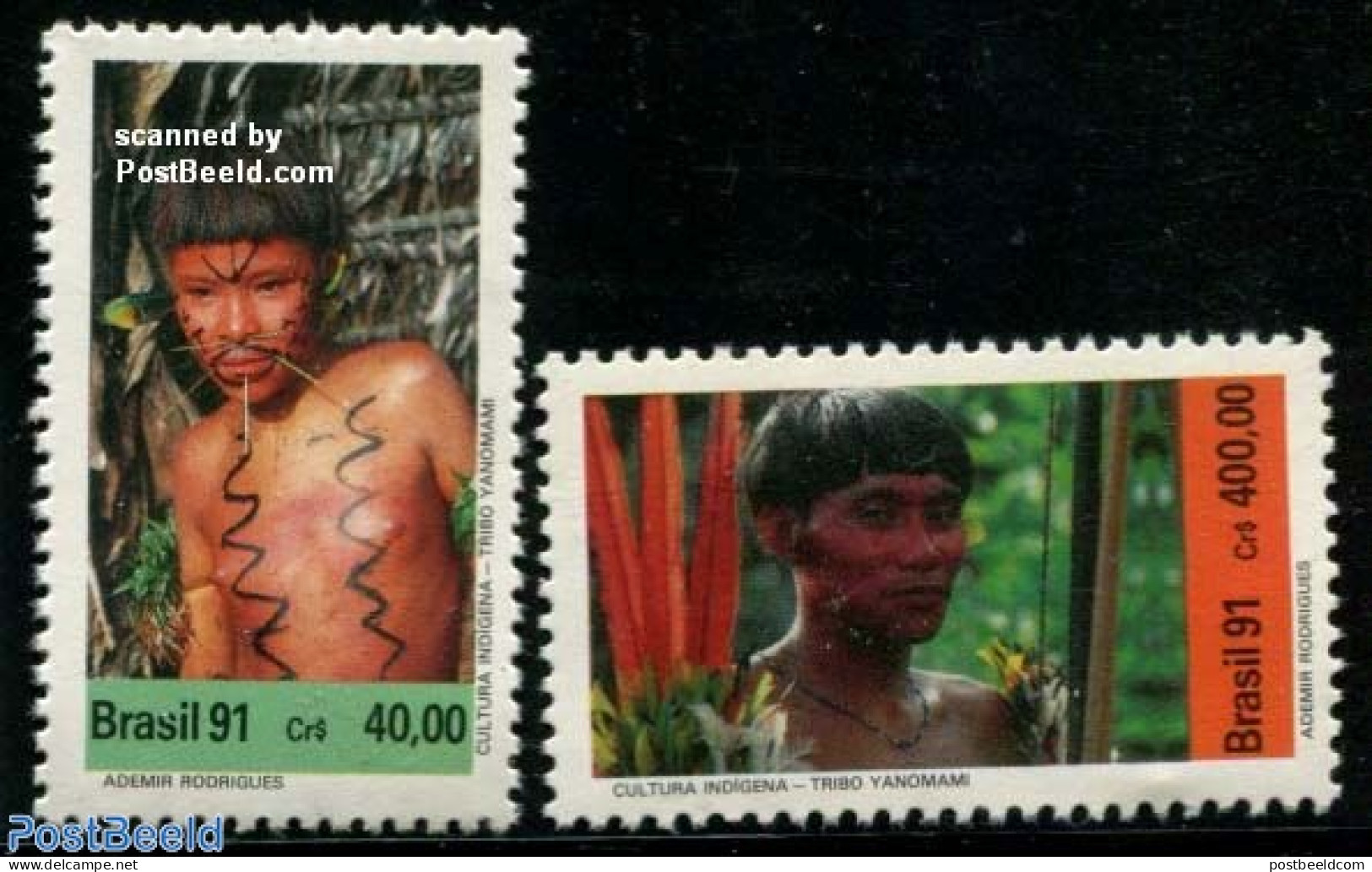 Brazil 1991 Indians 2v, Mint NH, History - Ungebraucht