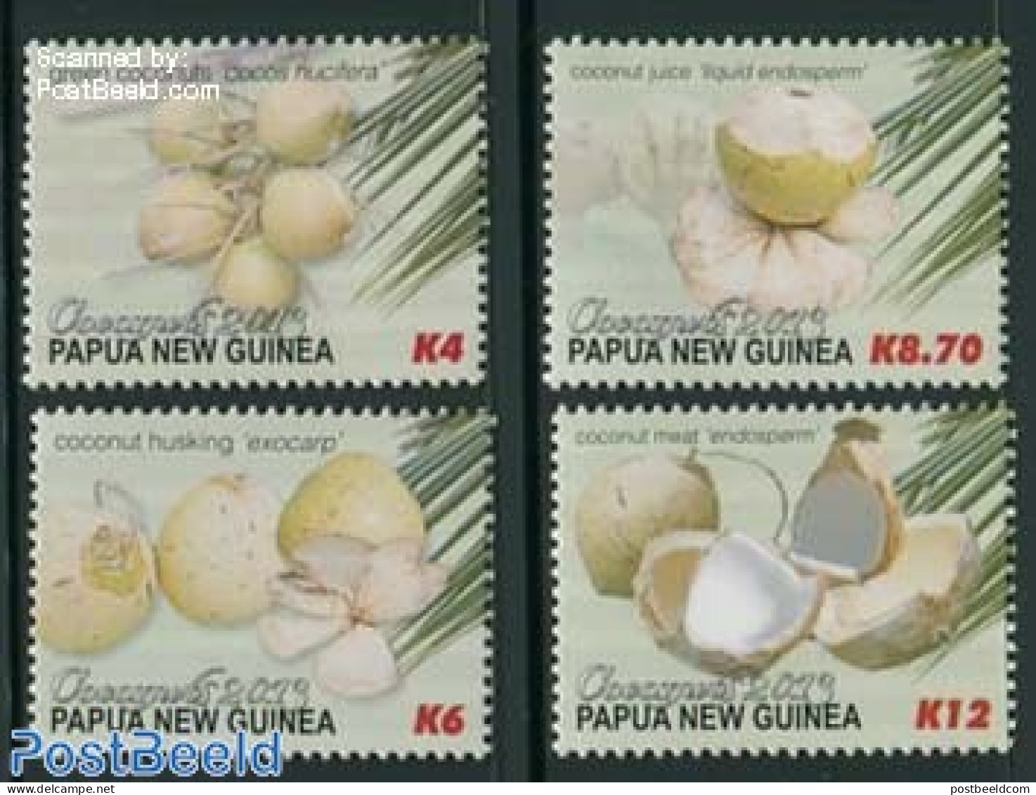 Papua New Guinea 2013 Coconuts 4v, Mint NH, Nature - Fruit - Obst & Früchte