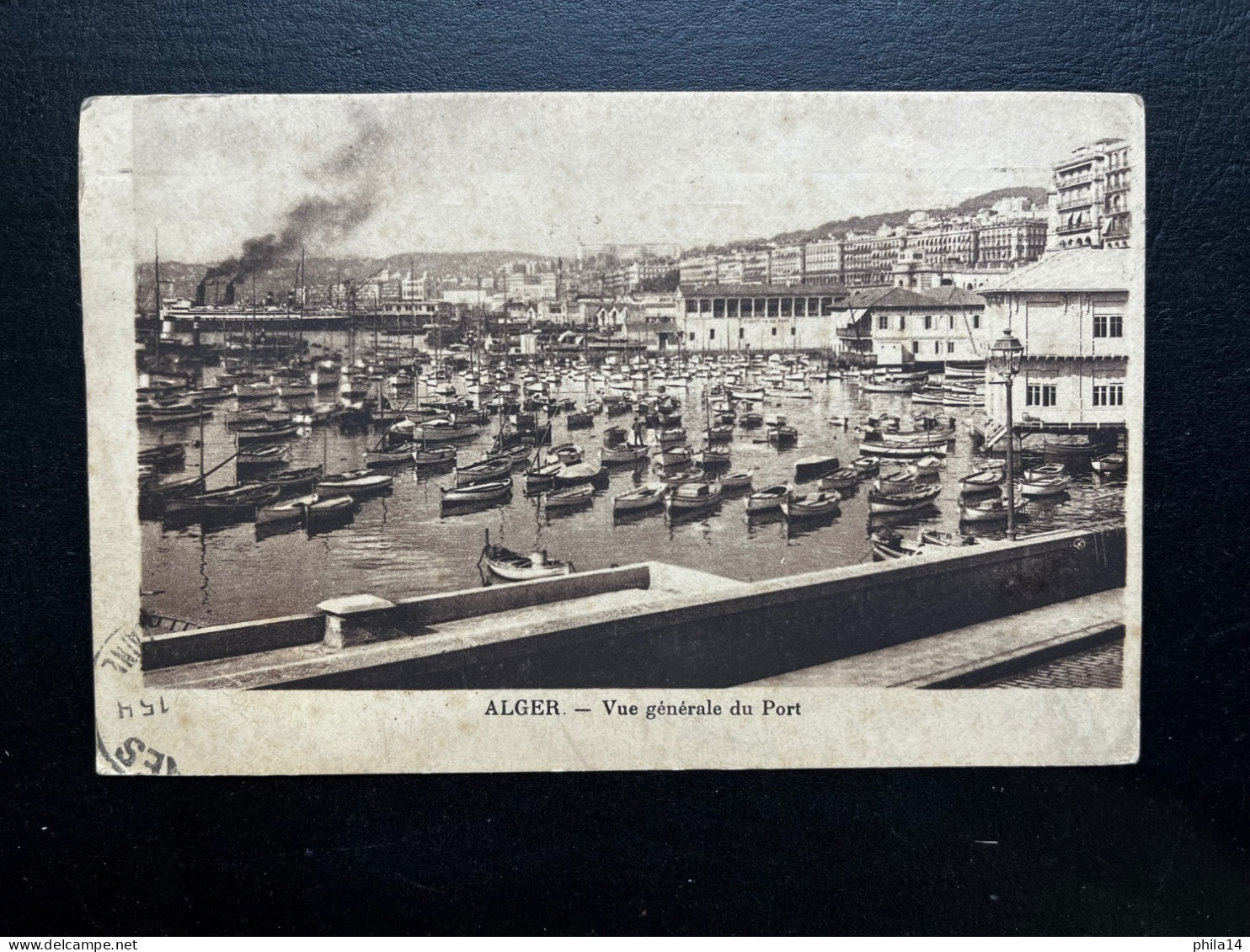 ALGERIE / CARTE POSTALE / ALGER VUE GENERALE DU PORT POUR RENNES 1938 - Cartas & Documentos