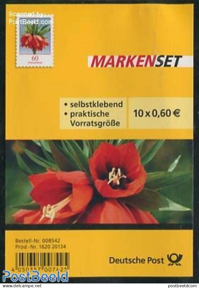 Germany, Federal Republic 2013 Definitives, Flower Foil Booklet, Mint NH, Nature - Flowers & Plants - Stamp Booklets - Ungebraucht