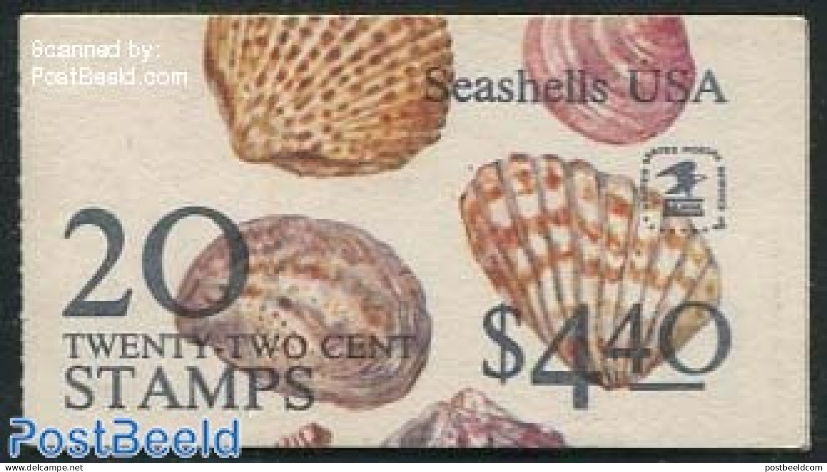 United States Of America 1985 Shells Booklet, Mint NH, Nature - Shells & Crustaceans - Stamp Booklets - Ongebruikt