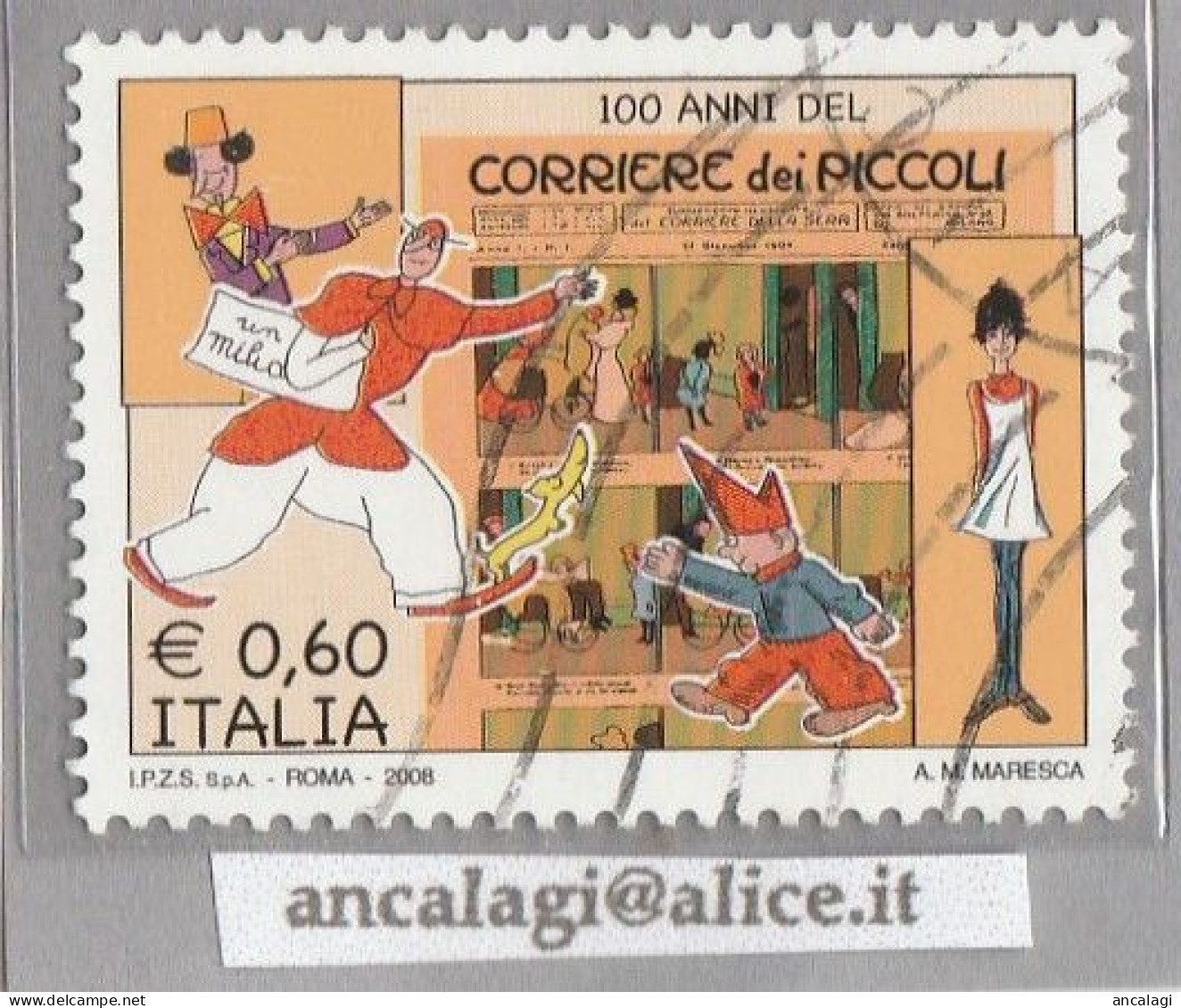 USATI ITALIA 2008 - Ref.1106 "CORRIERE DEI PICCOLI" 1 Val.- - 2001-10: Usati