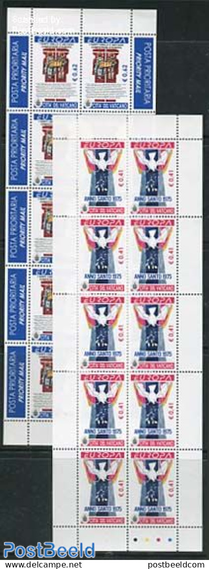 Vatican 2003 Europa, Poster Art 2 M/ss, Mint NH, History - Europa (cept) - Art - Poster Art - Unused Stamps