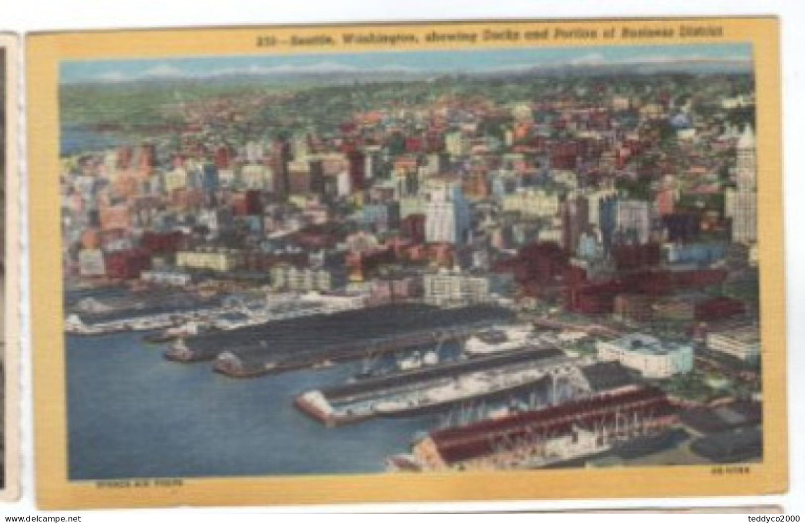 SEATTLE WASHINGTON Showing Docks AndPortion Of Business District - Sonstige & Ohne Zuordnung