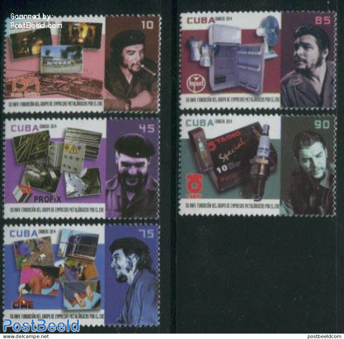 Cuba 2014 Che Guevara Metalurgic Industry Group 5v, Mint NH, Nature - Animals (others & Mixed) - Ungebraucht