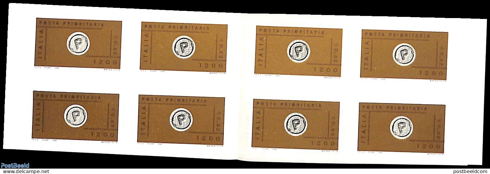 Italy 1999 Priority Stamps Booklet (with 8 Stamps), Mint NH, Stamp Booklets - Altri & Non Classificati