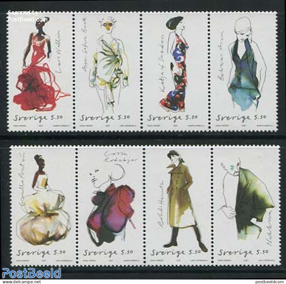 Sweden 2007 Fashion 8v, Mint NH, Art - Fashion - Unused Stamps