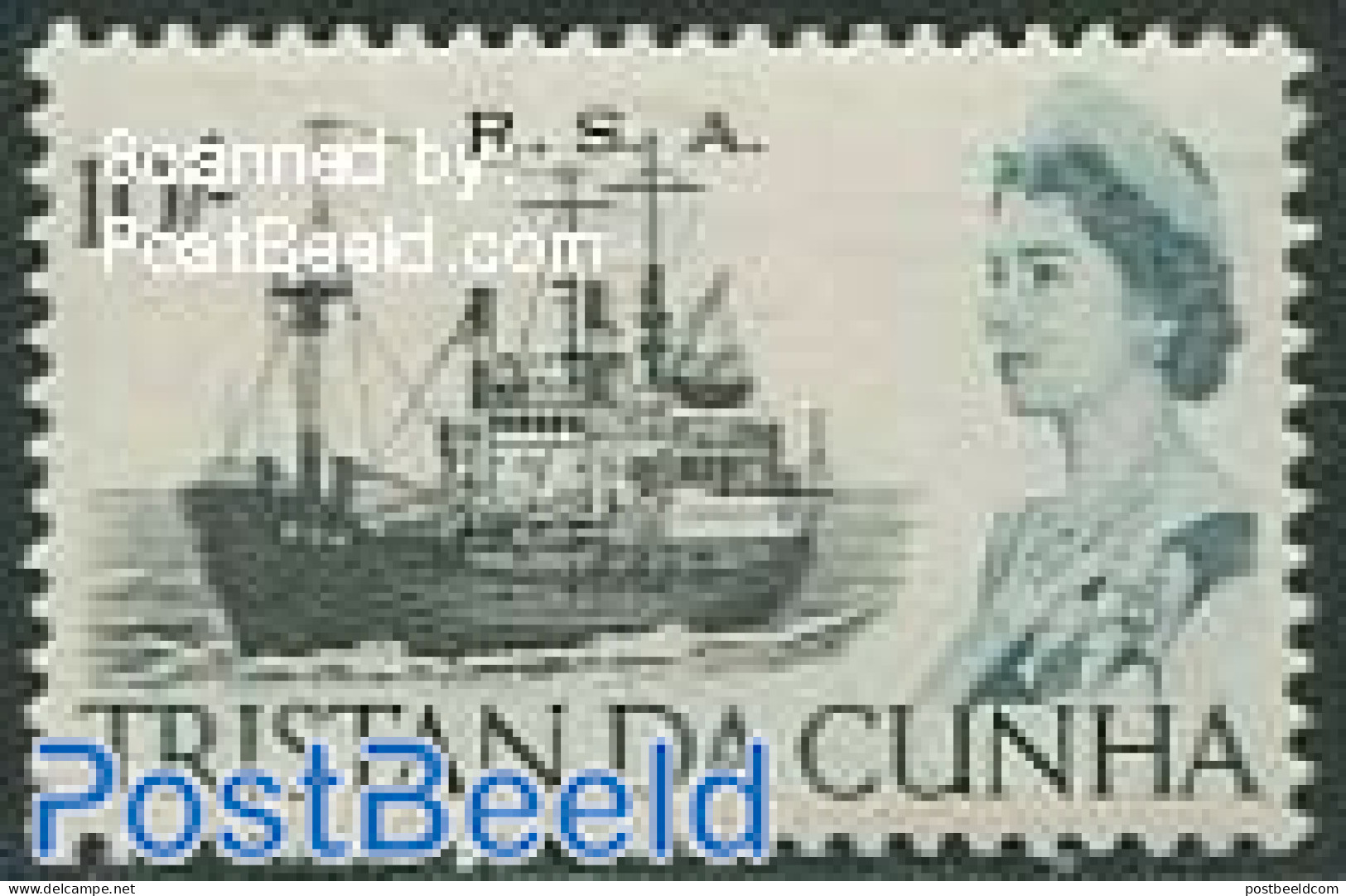 Tristan Da Cunha 1965 10Sh, Stamp Out Of Set, Mint NH, Transport - Ships And Boats - Ships