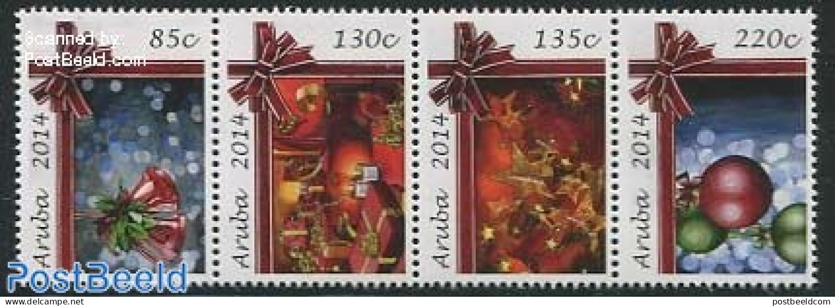 Aruba 2014 Christmas, Newyear 4v [:::], Mint NH, Religion - Various - Christmas - New Year - Weihnachten