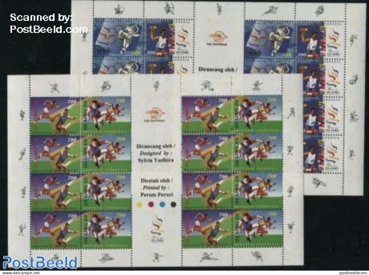 Indonesia 1997 SEA Games 2 M/ss, Mint NH, Sport - Athletics - Sport (other And Mixed) - Leichtathletik