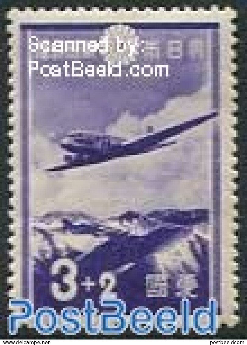 Japan 1937 3+2S, Stamp Out Of Set, Mint NH, Transport - Aircraft & Aviation - Unused Stamps