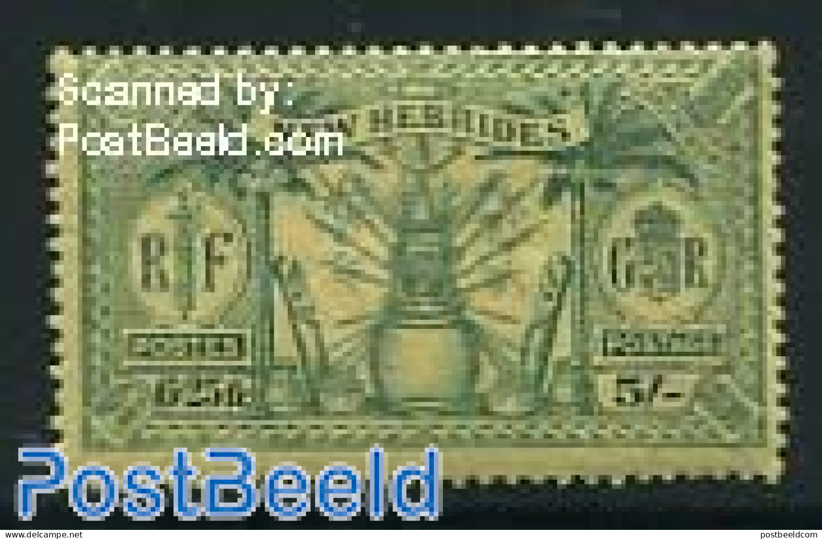 New Hebrides 1925 5Sh, Stamp Out Of Set, Unused (hinged) - Ongebruikt