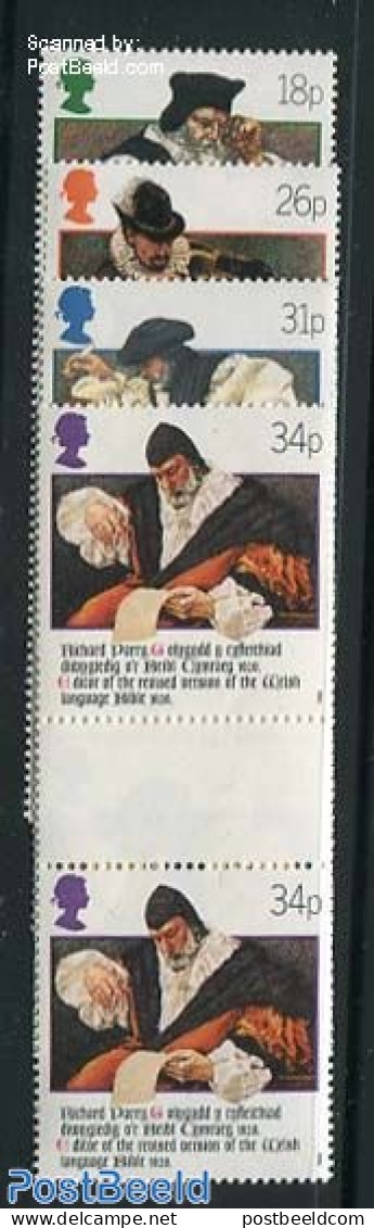 Great Britain 1988 Wales Bible 4v, Gutterpairs, Mint NH, Religion - Bible Texts - Religion - Art - Books - Nuovi