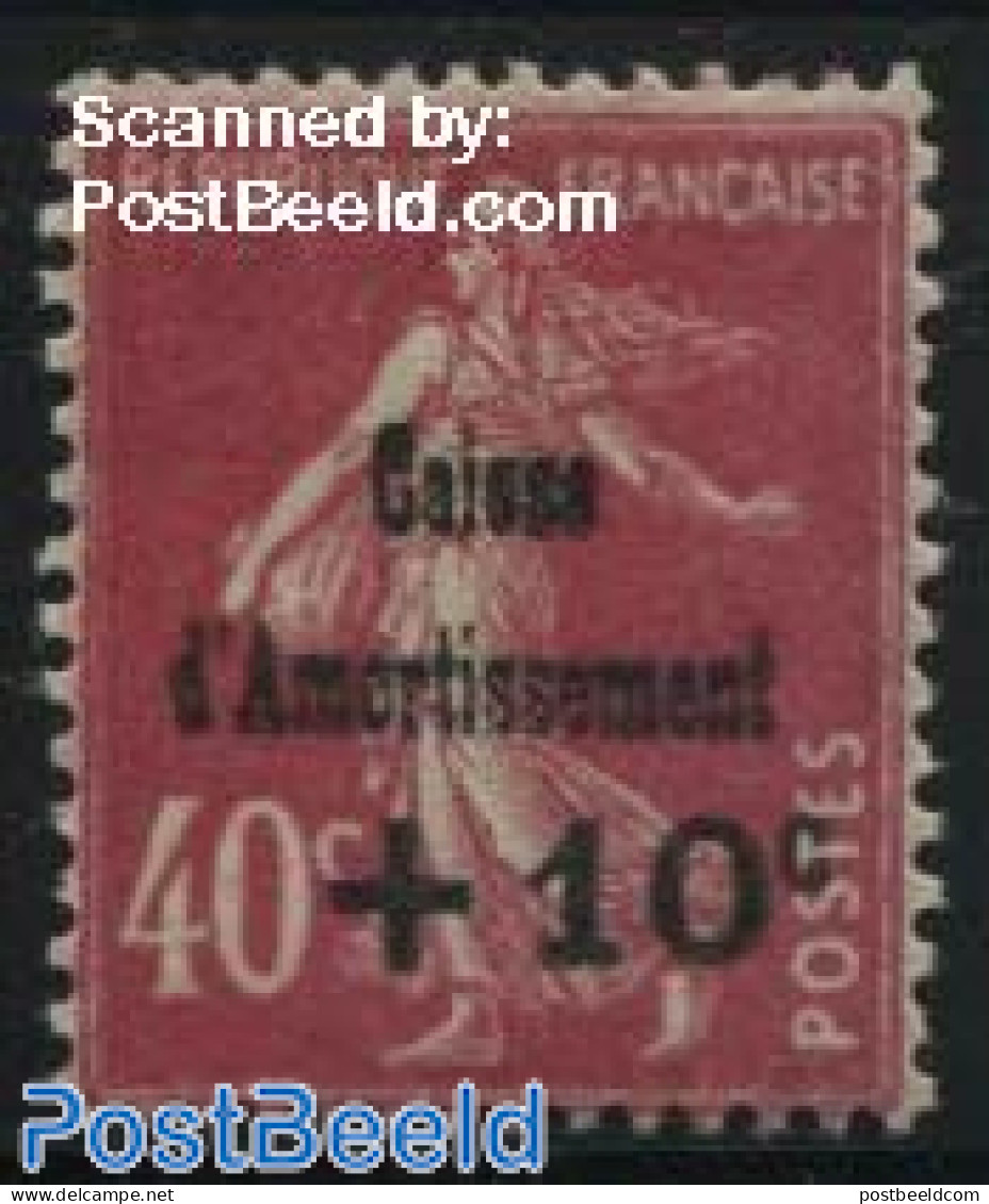 France 1930 40+10c, Stamp Out Of Set, Unused (hinged) - Neufs