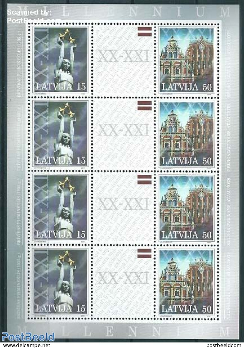 Latvia 2000 New Millennium M/s, Mint NH, Various - New Year - Nouvel An