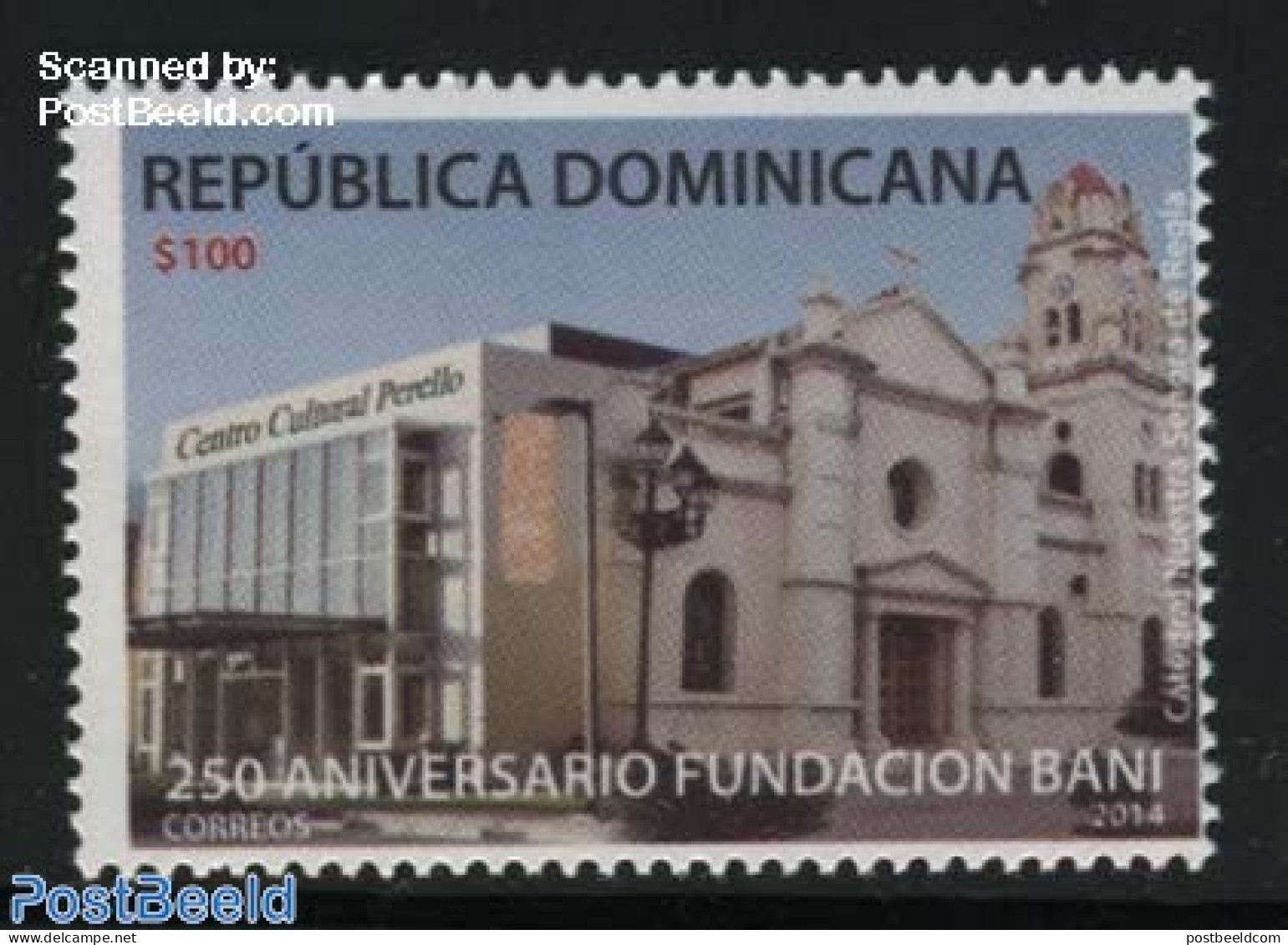 Dominican Republic 2015 Fundacion Bani 1v, Mint NH, Religion - Churches, Temples, Mosques, Synagogues - Eglises Et Cathédrales