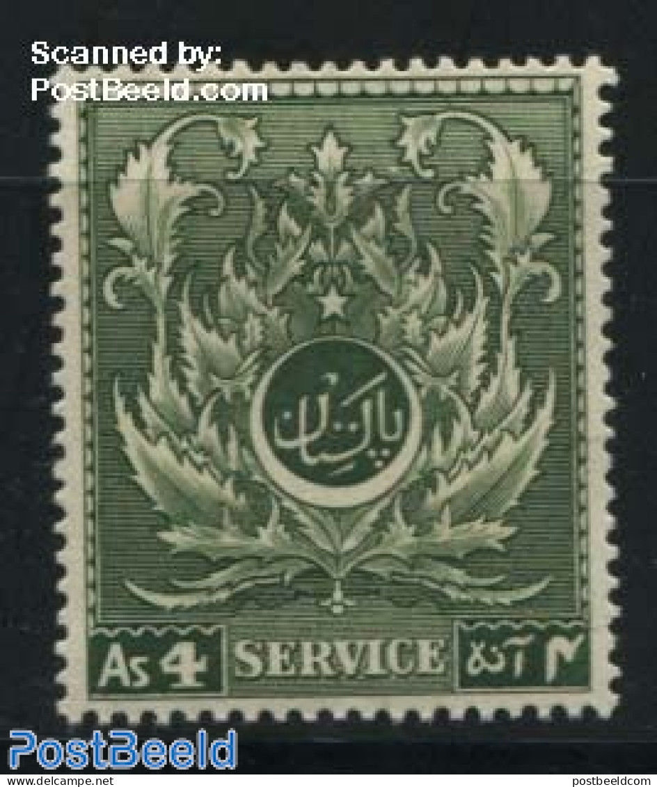 Pakistan 1951 On Service, 8A, Stamp Out Of Set, Mint NH - Pakistan