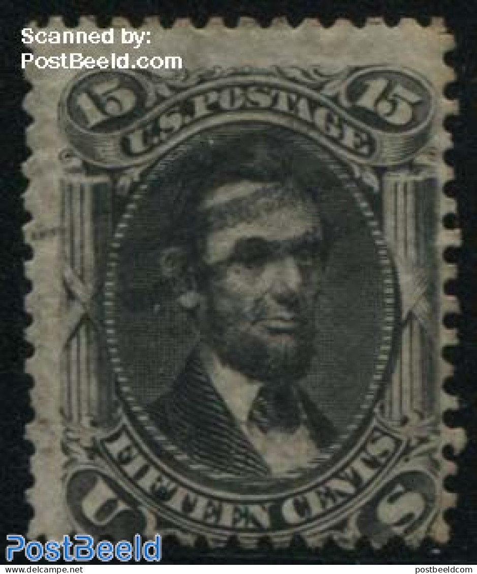 United States Of America 1861 15c Black, Used, Used Stamps - Gebraucht