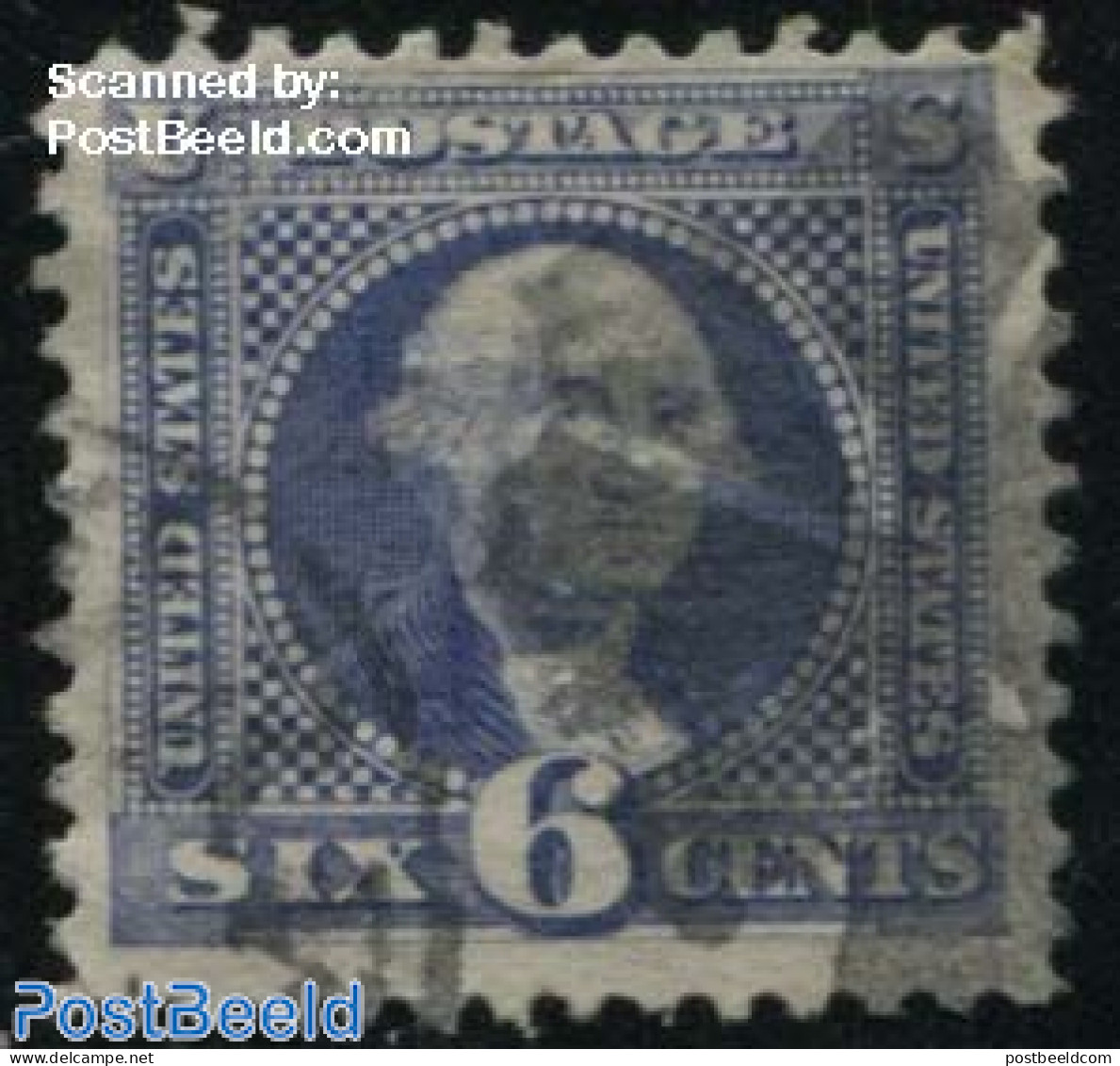 United States Of America 1869 6c Blue, Used, Used Stamps - Gebraucht