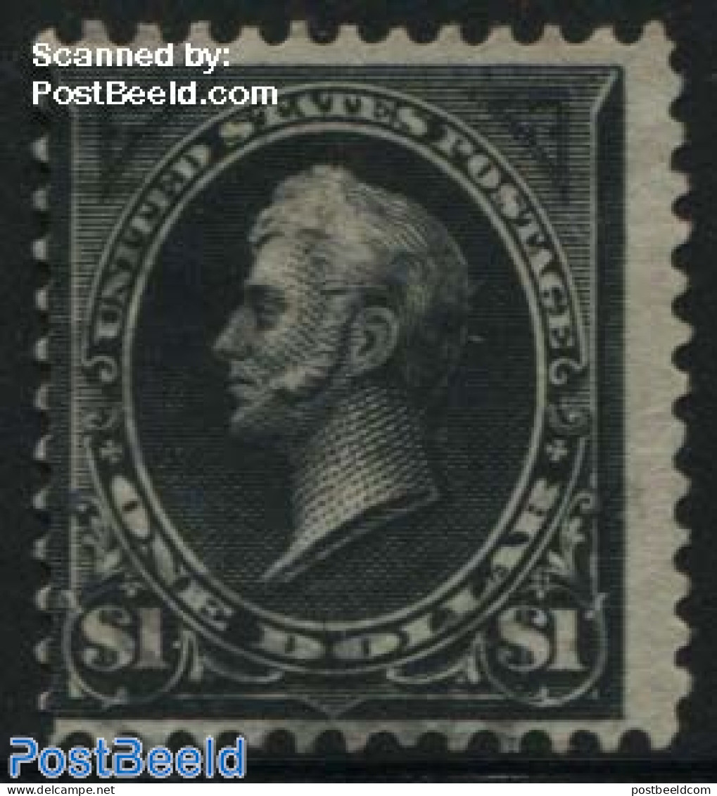 United States Of America 1895 1$ Black, Type I, Used, Used Stamps - Oblitérés