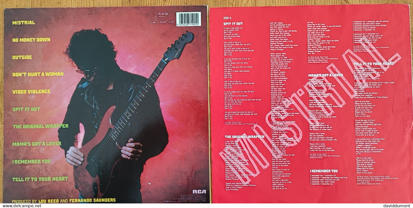 LOU REED - ALBUM LP 33 TOURS - Andere & Zonder Classificatie