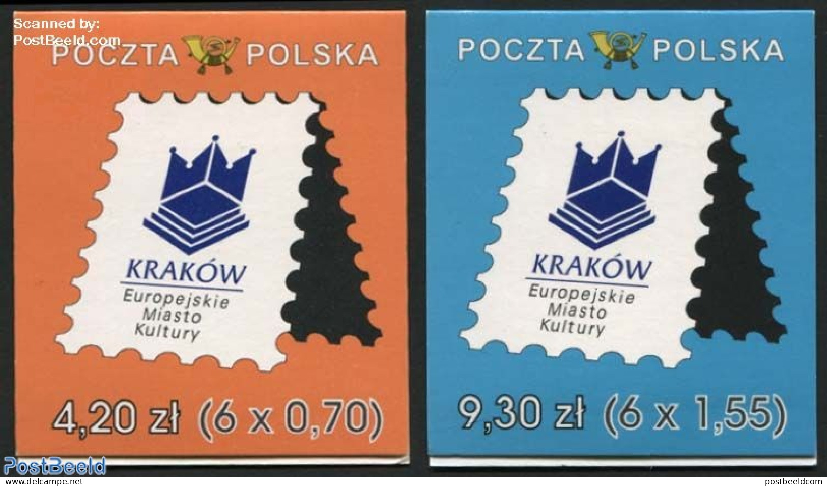 Poland 2000 Krakow European Cultural Capital 2 Booklets, Mint NH, History - Europa Hang-on Issues - Stamp Booklets - Ungebraucht
