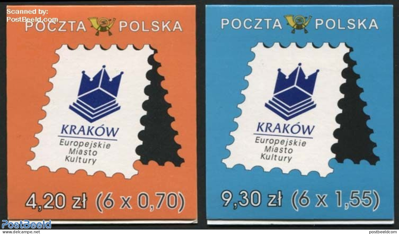 Poland 2000 Krakow European Cultural Capital 2 Booklets, Mint NH, History - Europa Hang-on Issues - Stamp Booklets - Nuevos