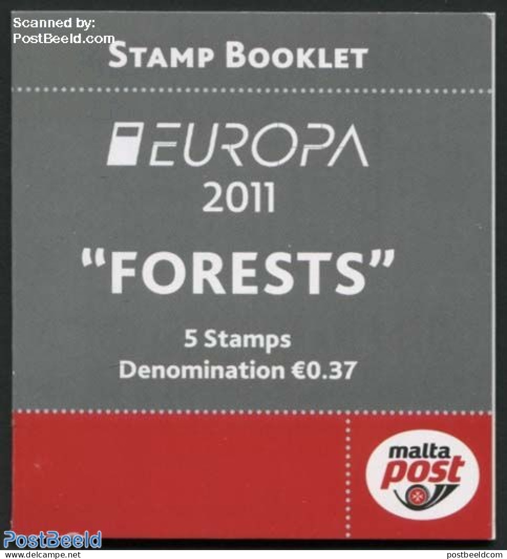 Malta 2011 Europa, Forests Booklet, Mint NH, History - Nature - Europa (cept) - Flowers & Plants - Malte