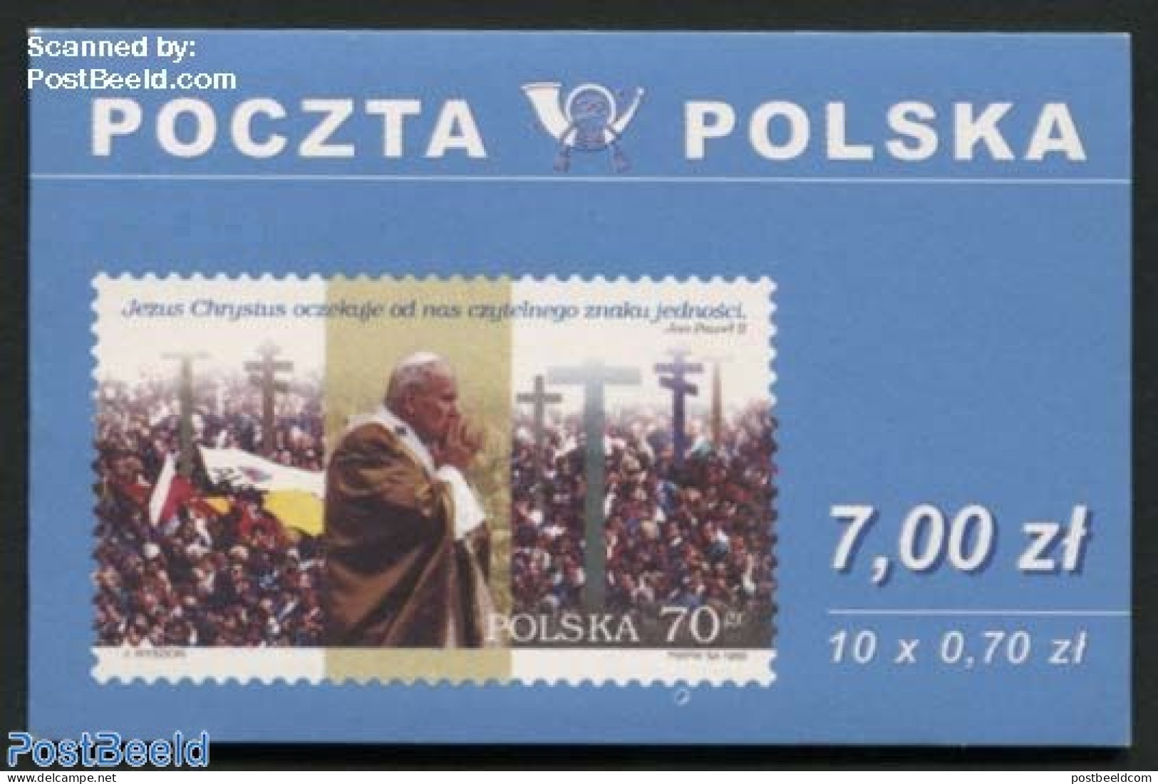 Poland 1999 Pope Visit Booklet, Mint NH, Religion - Pope - Stamp Booklets - Neufs