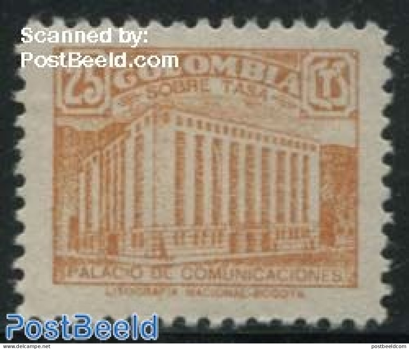 Colombia 1939 Revenue Stamp 1v, Mint NH, Post - Post