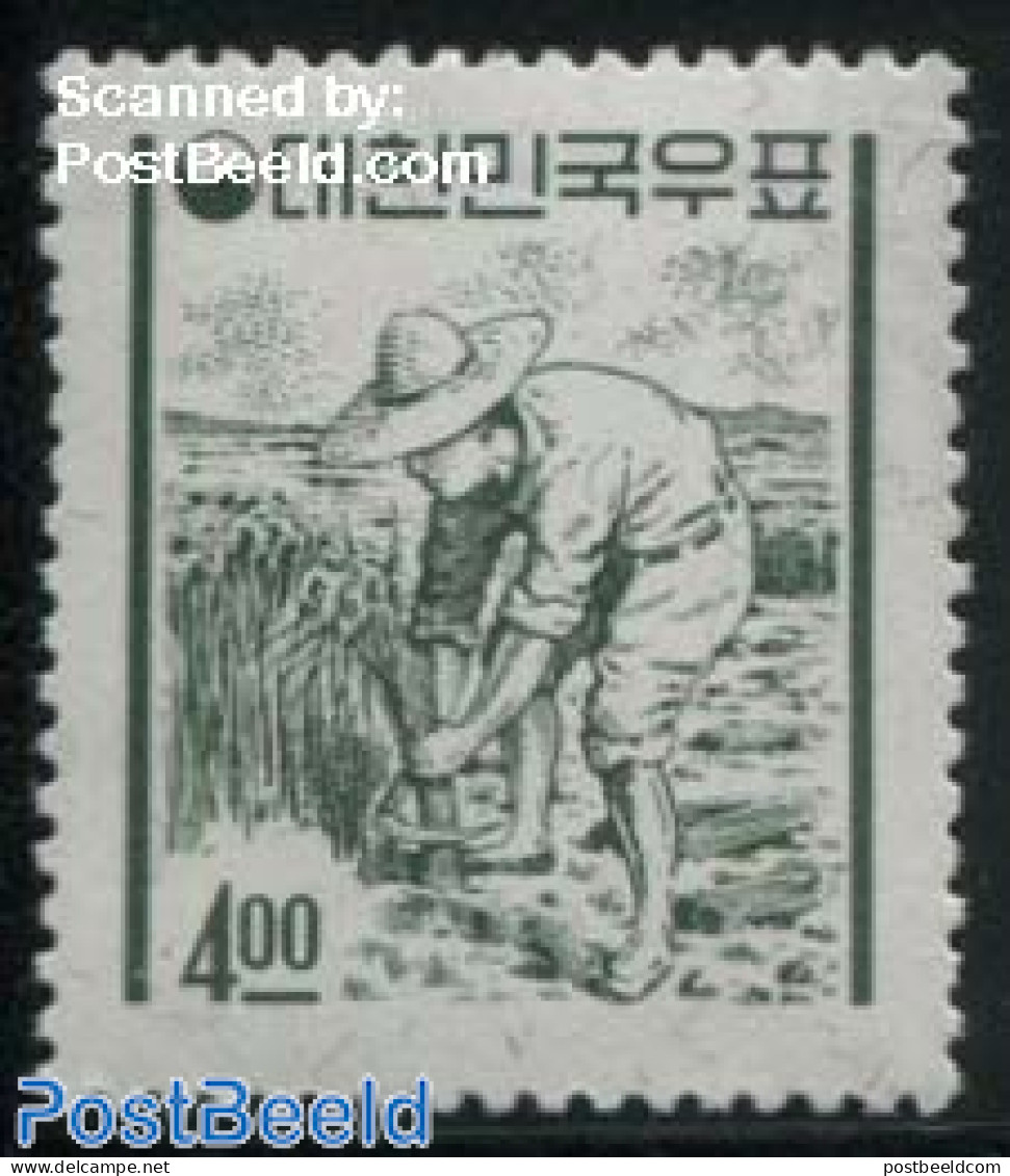 Korea, South 1963 4.00, Stamp Out Of Set, Mint NH, Various - Agriculture - Landbouw