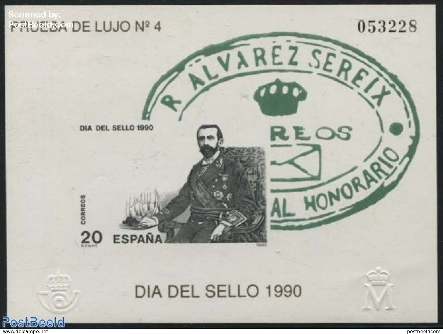 Spain 1990 Stamp Day, Special Sheet (not Valid For Postage), Mint NH, Stamp Day - Nuovi