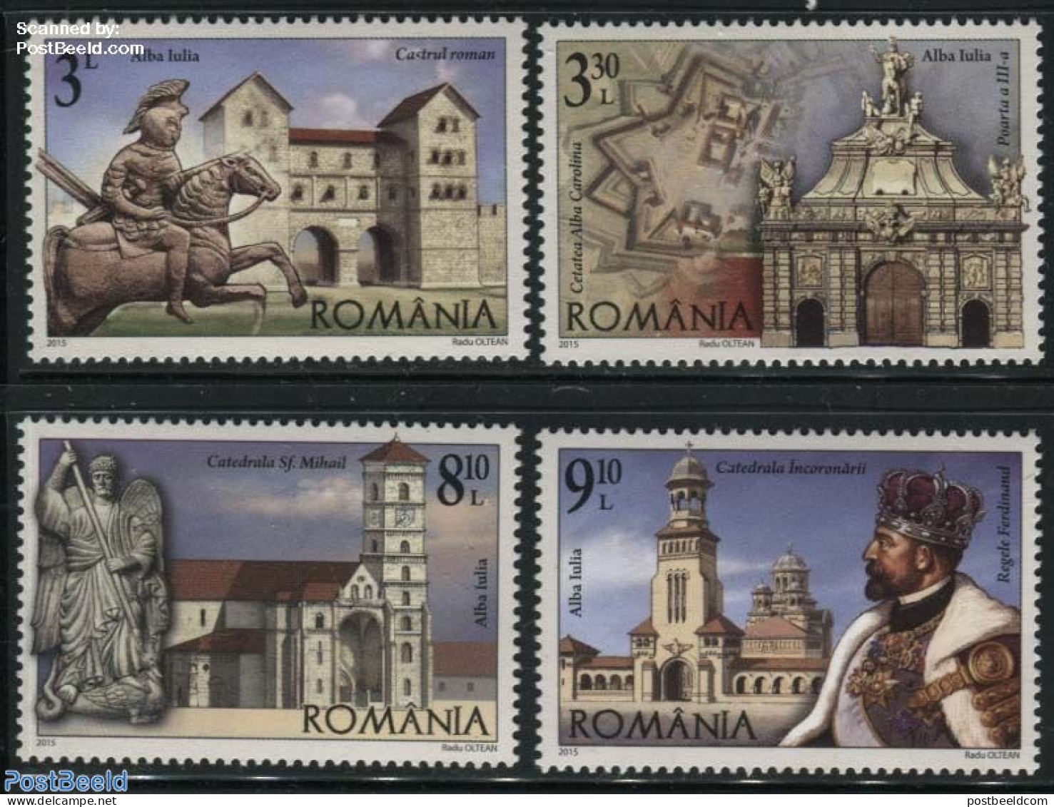 Romania 2015 Alba Iulia 4v, Mint NH, History - Nature - Religion - Various - Kings & Queens (Royalty) - Horses - Churc.. - Unused Stamps