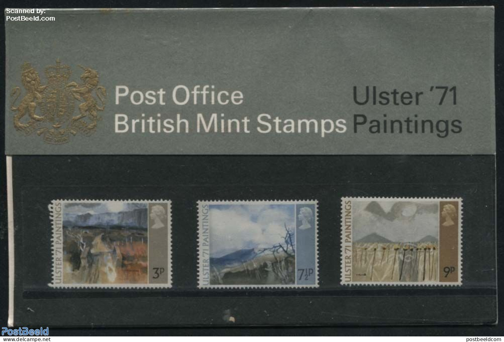 Great Britain 1971 Ulster Paintings,  Presentation Pack, Mint NH, Art - Modern Art (1850-present) - Paintings - Nuevos