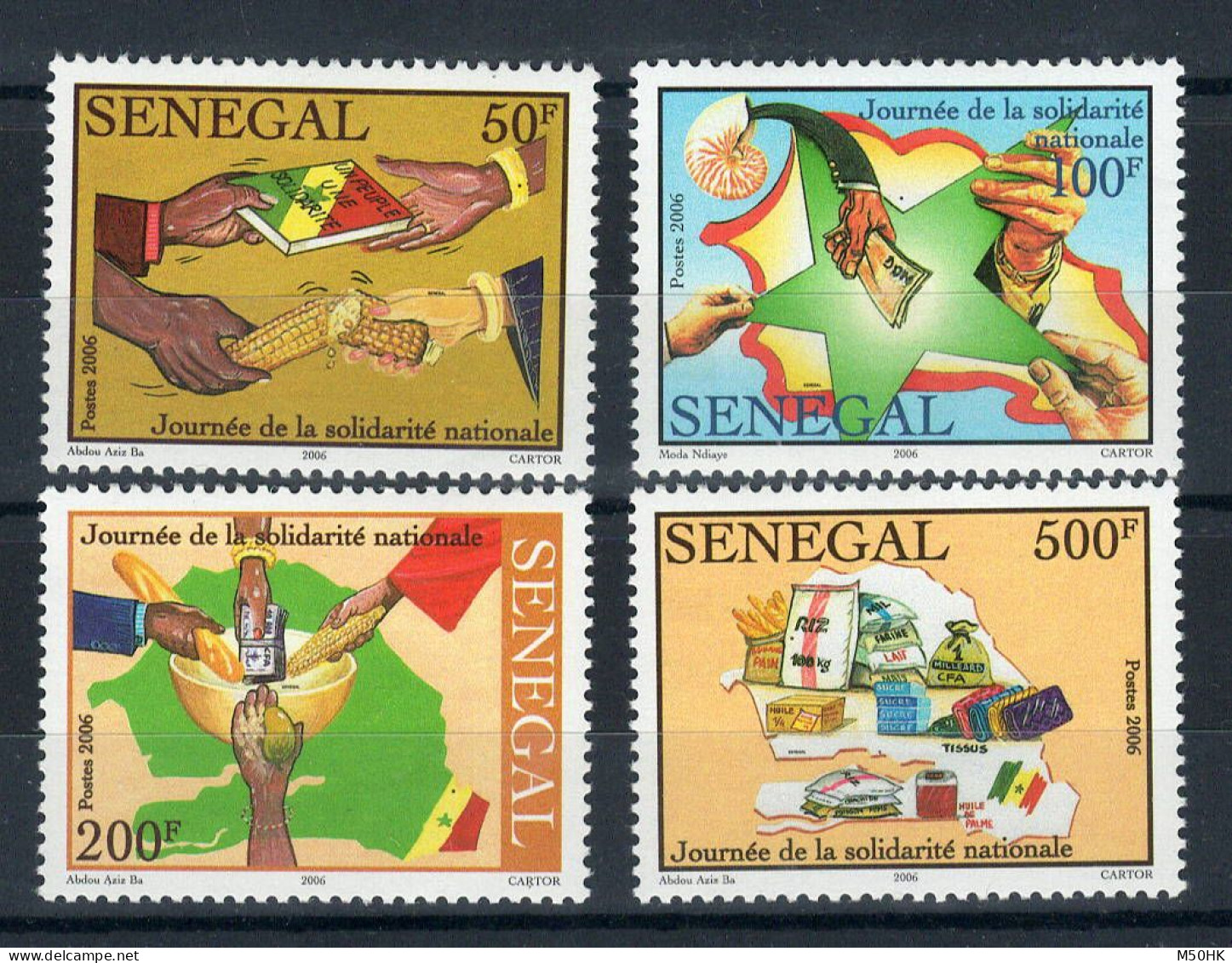 Sénégal - YV 1767 à 1770 N** MNH Luxe , Journée De La Solidarité Nationale , 2006 - Senegal (1960-...)