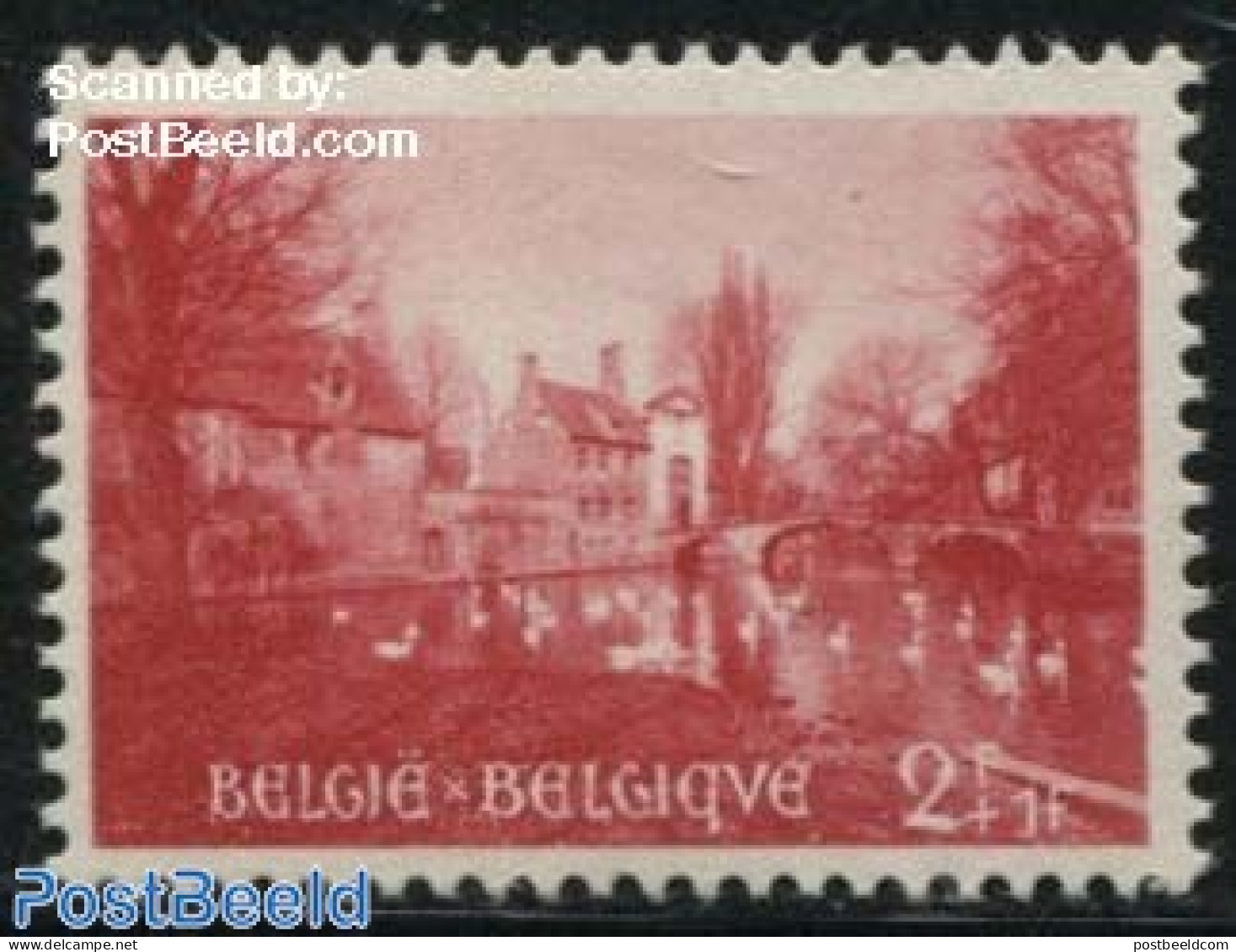 Belgium 1954 2+1F, Stamp Out Of Set, Unused (hinged), Art - Bridges And Tunnels - Unused Stamps