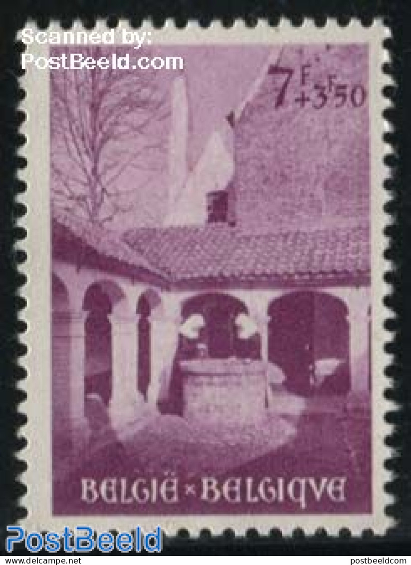 Belgium 1954 7+3.50F, Stamp Out Of Set, Unused (hinged) - Ungebraucht