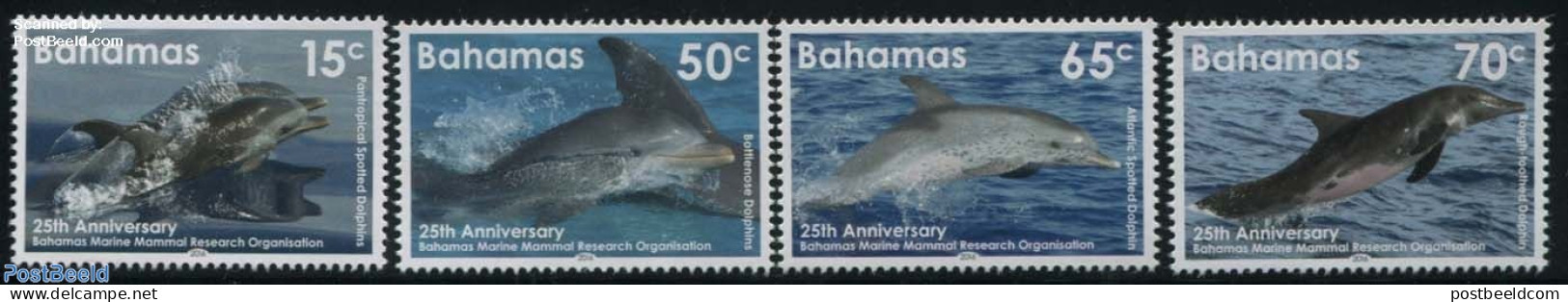 Bahamas 2016 Marine Mammal Research 4v, Mint NH, Nature - Sea Mammals - Otros & Sin Clasificación