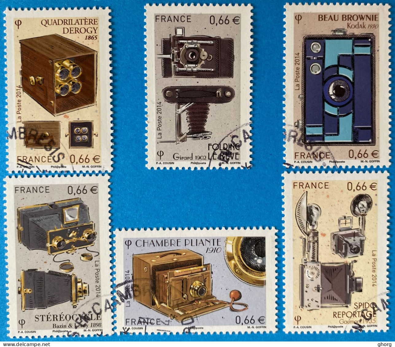 France 2014 : Les Appareils Photographiques N° 4916 à 4921 Oblitéré - Used Stamps